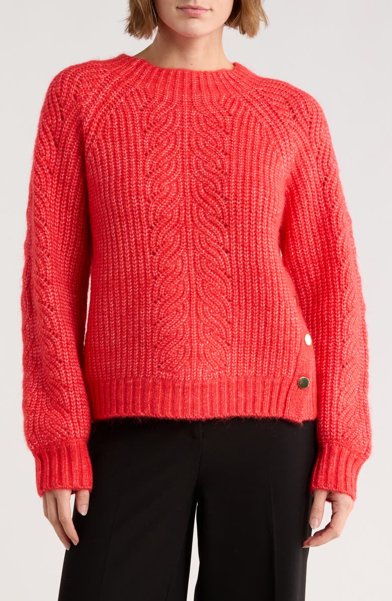 Love Token Gail Sweater, Main, color, Fire