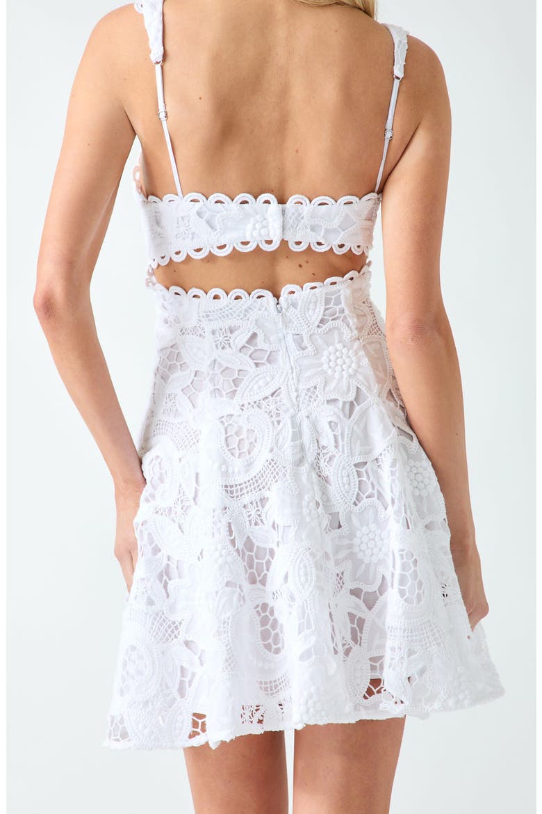 Alia Sleeveless Minidress, Alternate, color, WHITE