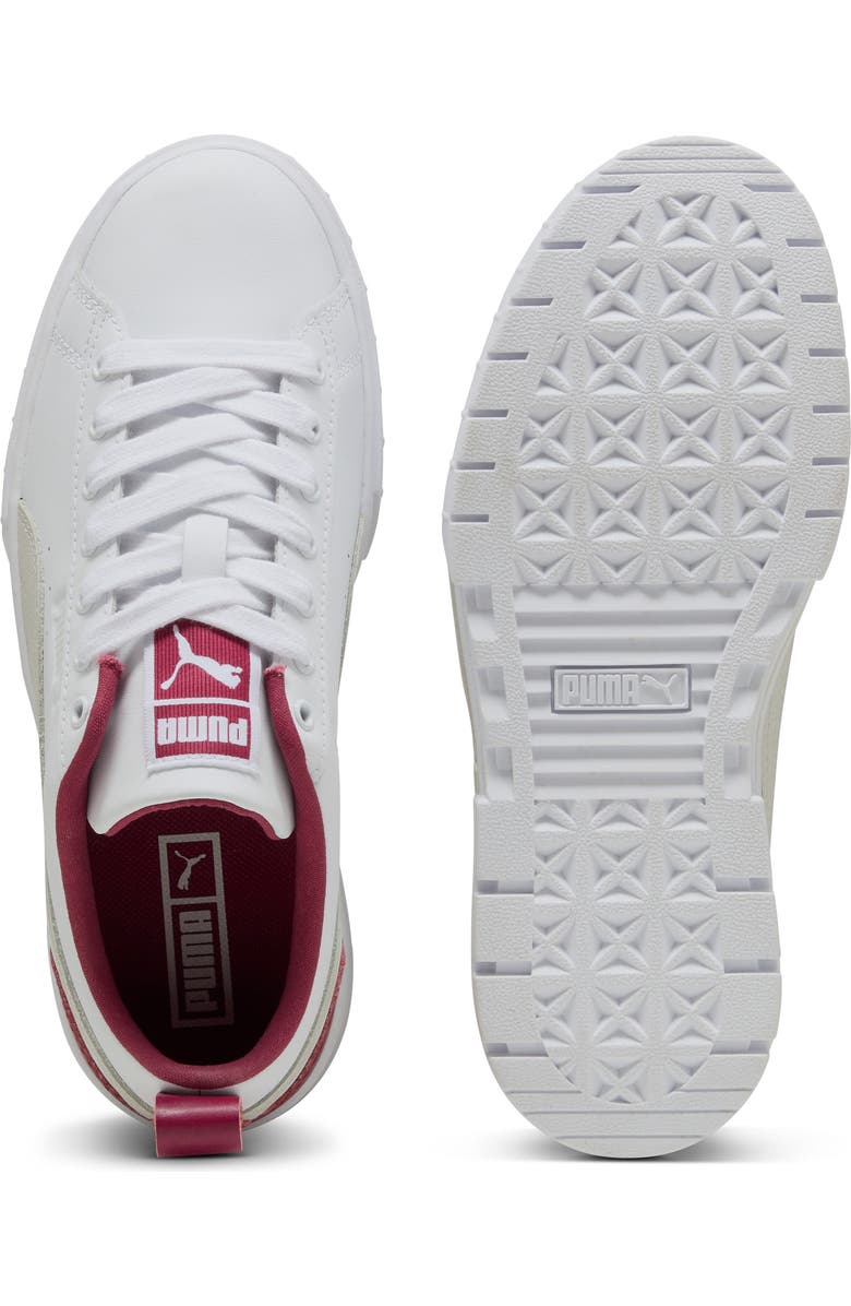 PUMA Mayze Classic Platform Sneaker, Alternate, color, Puma White-Port