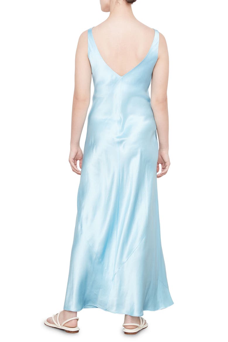 Satin Maxi Slipdress, Alternate, color, LT LAGOON