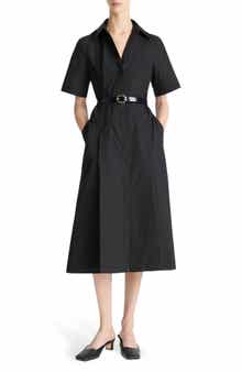 Short Sleeve Cotton Shirtdress