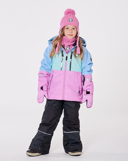 Deux Par Deux Two-piece Teknik Snowsuit With Jacket And Solid Pant In Multi