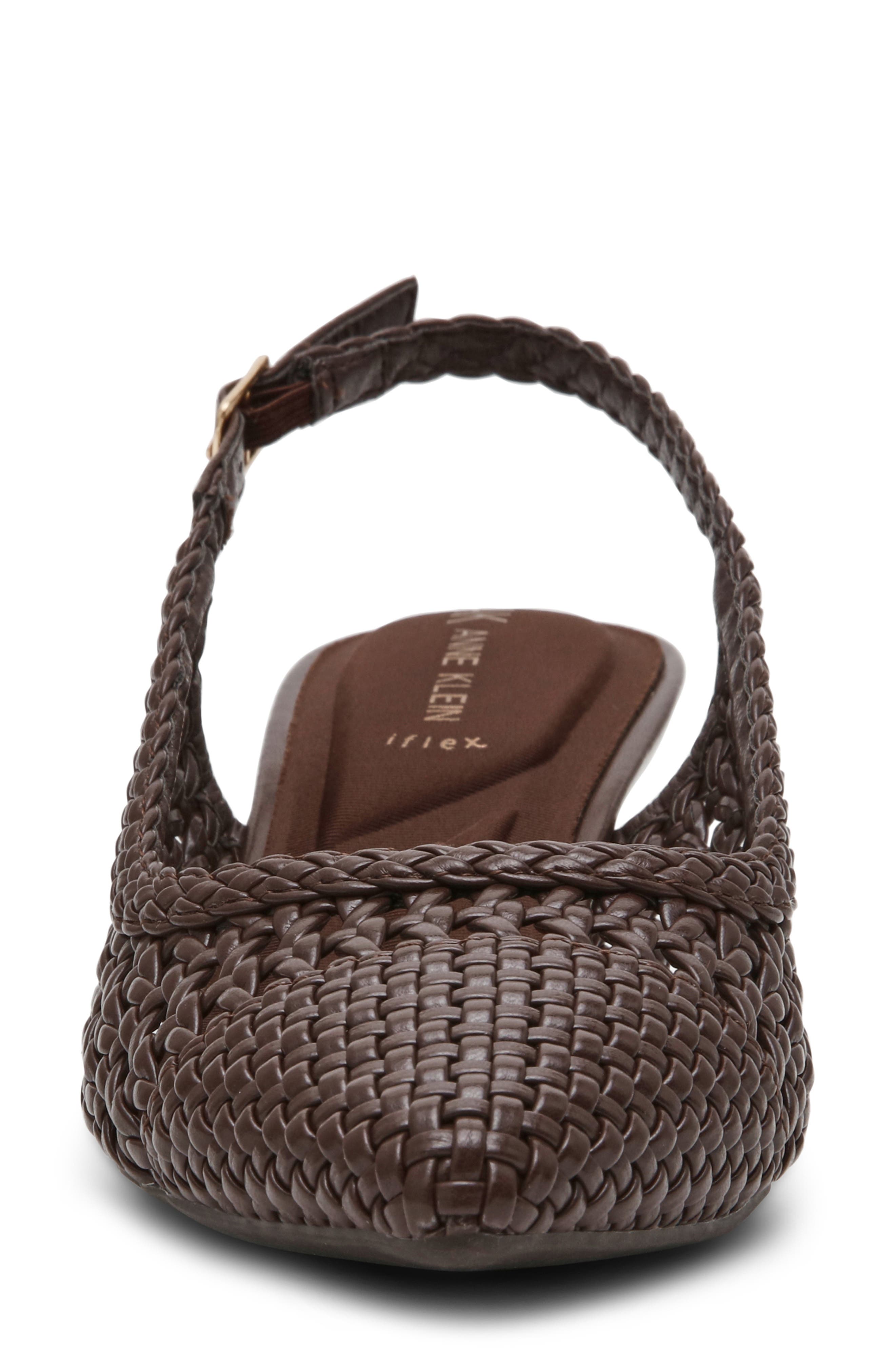 Anne Klein Irvina Kitten Heel Pump, Alternate, color, Chocolate Nappa Pu