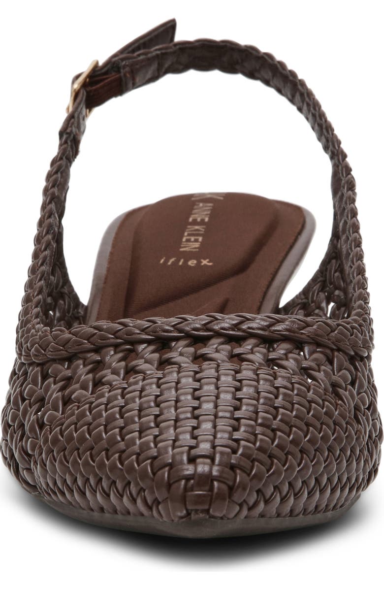 Anne Klein Irvina Kitten Heel Pump, Alternate, color, Chocolate Nappa Pu