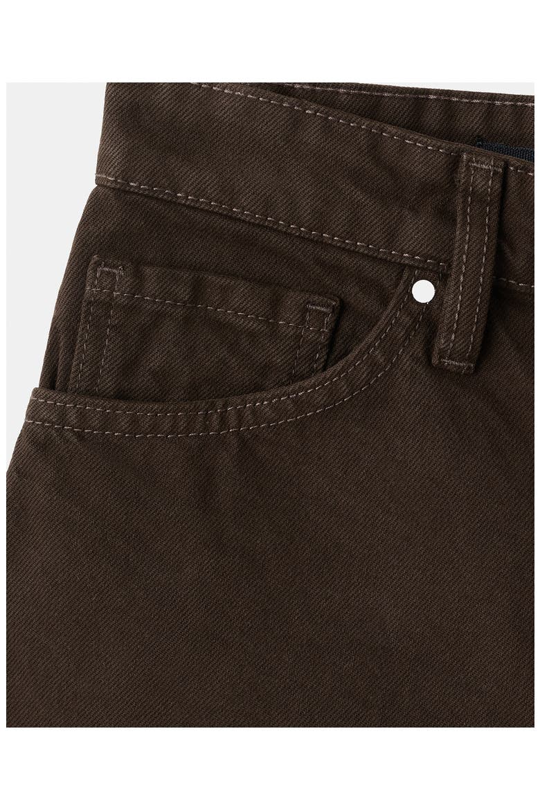 Straight Leg Denim Shorts, Alternate, color, CHOCOLATE