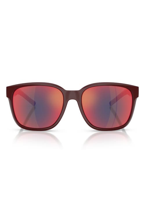 Scuderia Ferrari 56mm Square Sunglasses In Red