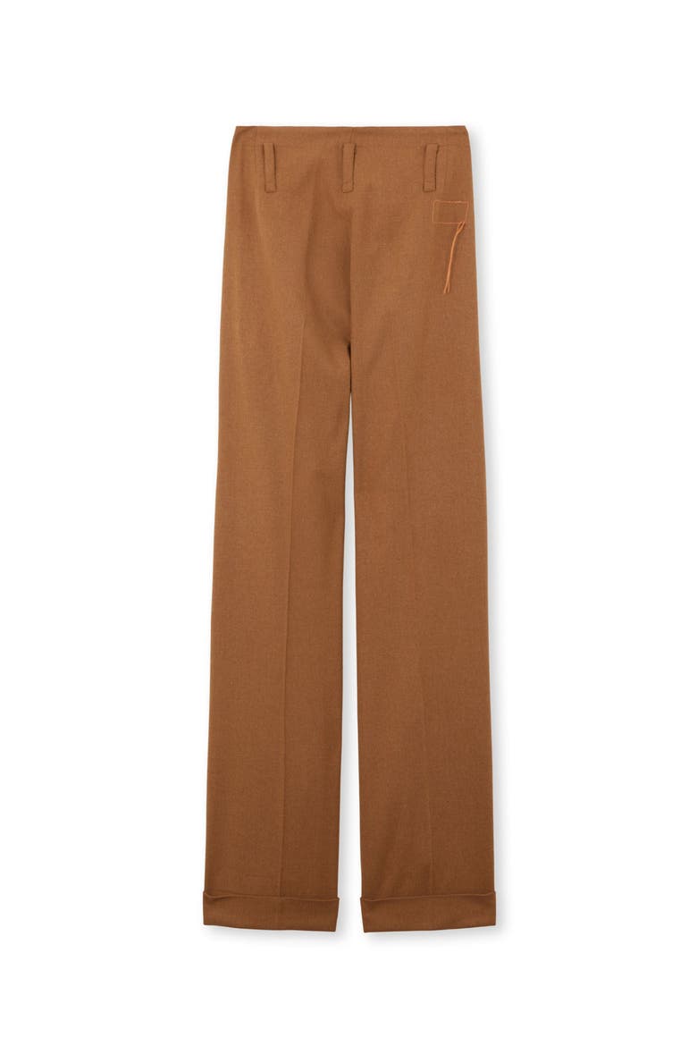Farrah Pences Flannel Trousers, Alternate, color, CAMEL