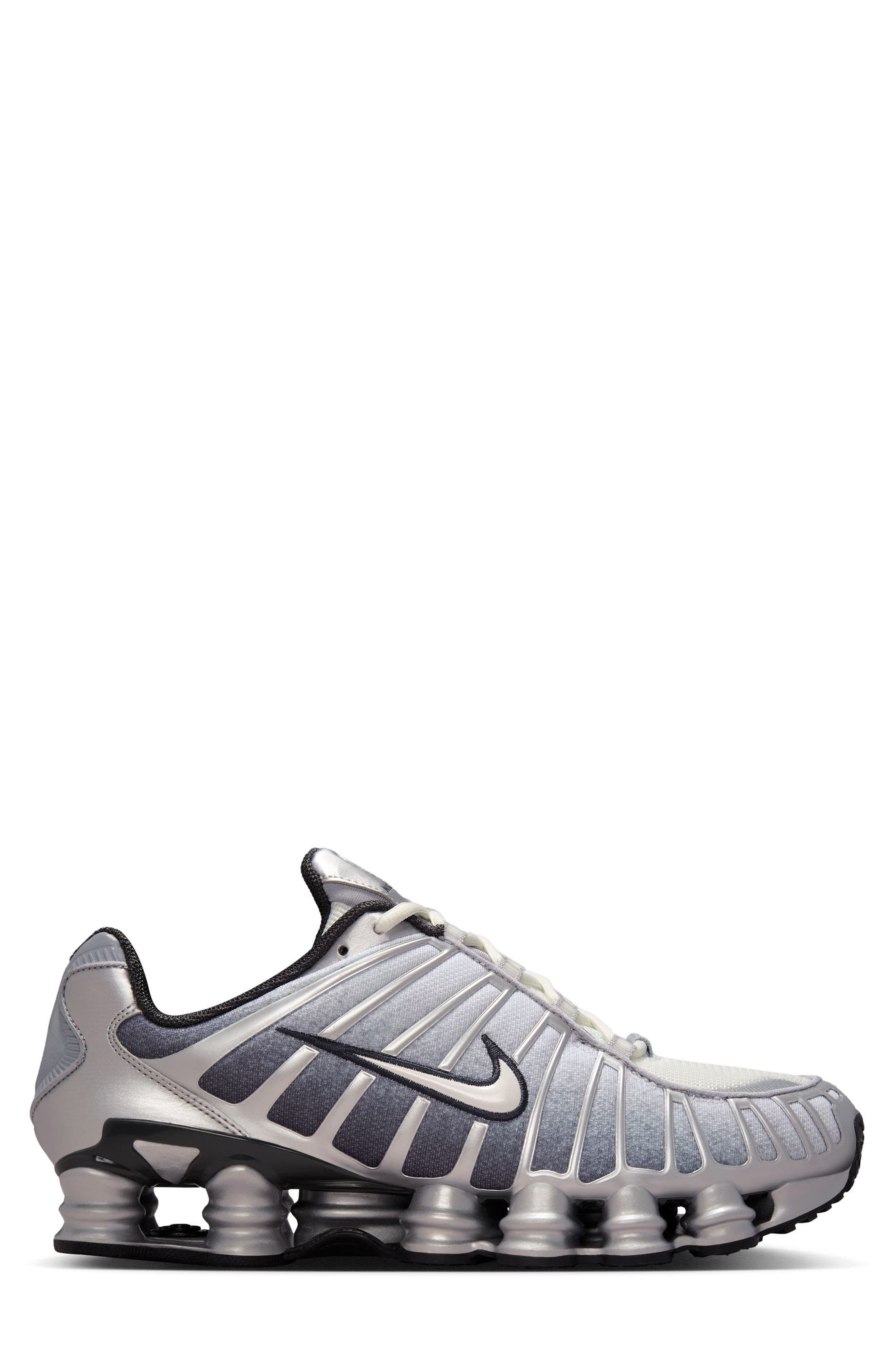 Shox TL Print Sneaker, Alternate, color, SILVER/ ANTHRACITE/ WHITE