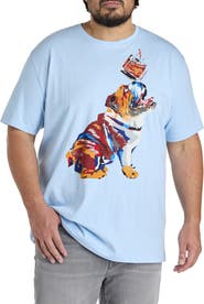 Robert Graham DXL Big & Tall Whiskey Dog Graphic Tee