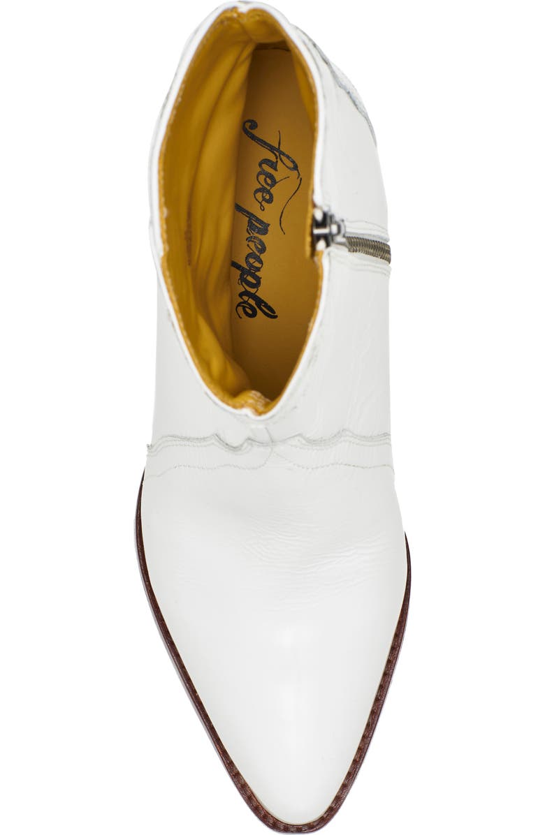 Free People New Frontier Western Bootie, Alternate, color, White