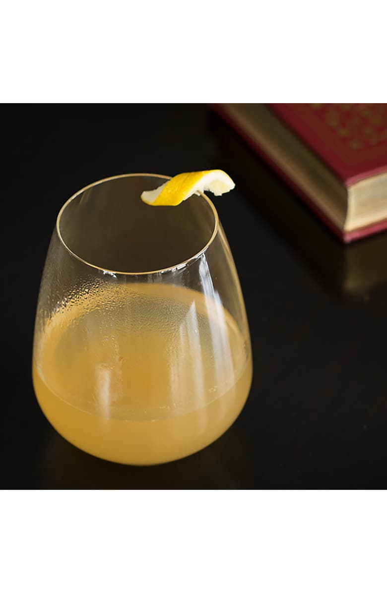 Luigi Bormioli Crescendo Set of 4 Stemless Wine Glasses, Alternate, color, Clear