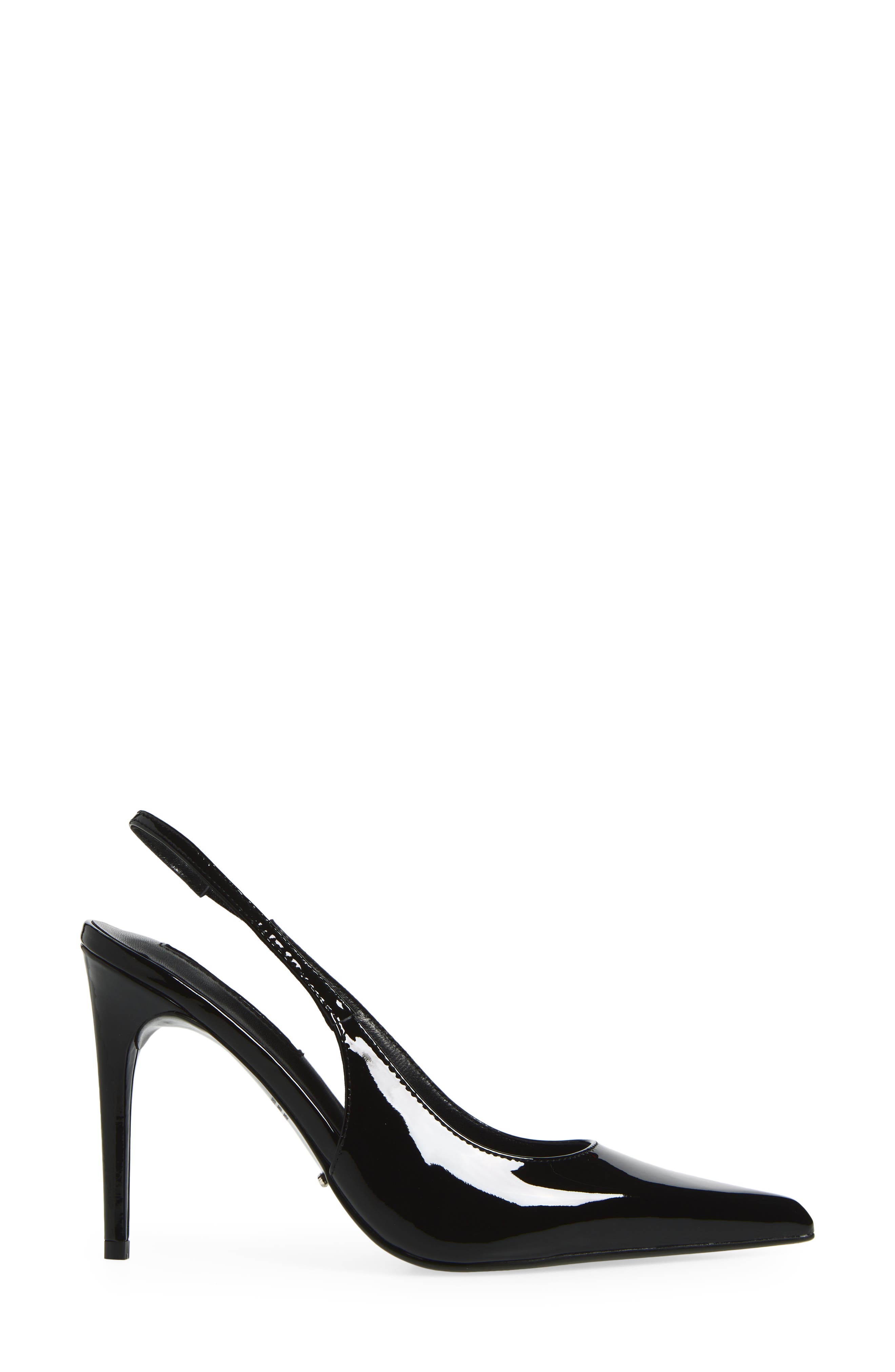 Tony Bianco Slingback Pointed Toe Pump, Alternate, color, Black Patent