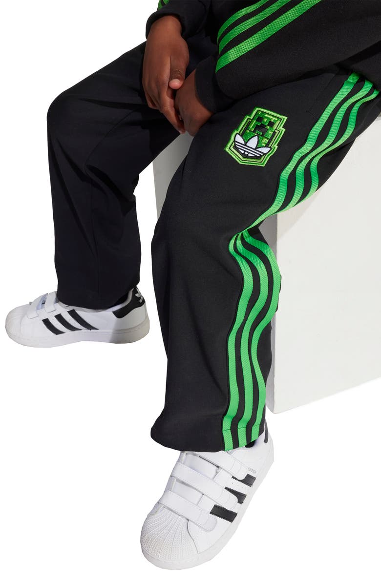 adidas Originals x Minecraft<sup>®</sup> Kids' Crewneck Sweatshirt & Pants Set, Alternate, color, 