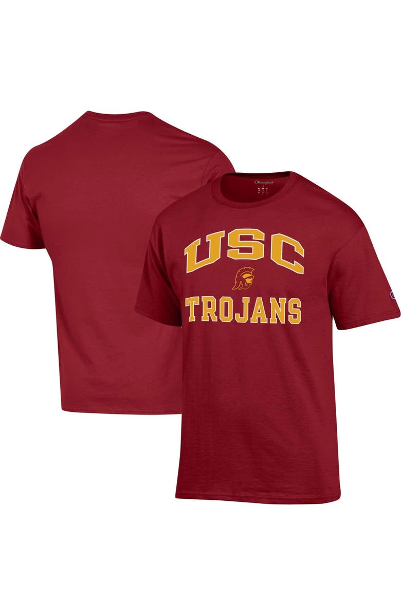 Champion Men's Champion Cardinal USC Trojans High Motor T-Shirt, Main, color, 