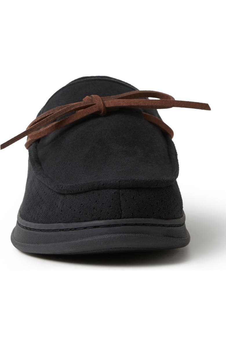 DEARFOAMS Ethan Perforated Microsuede Moccasin, Alternate, color,