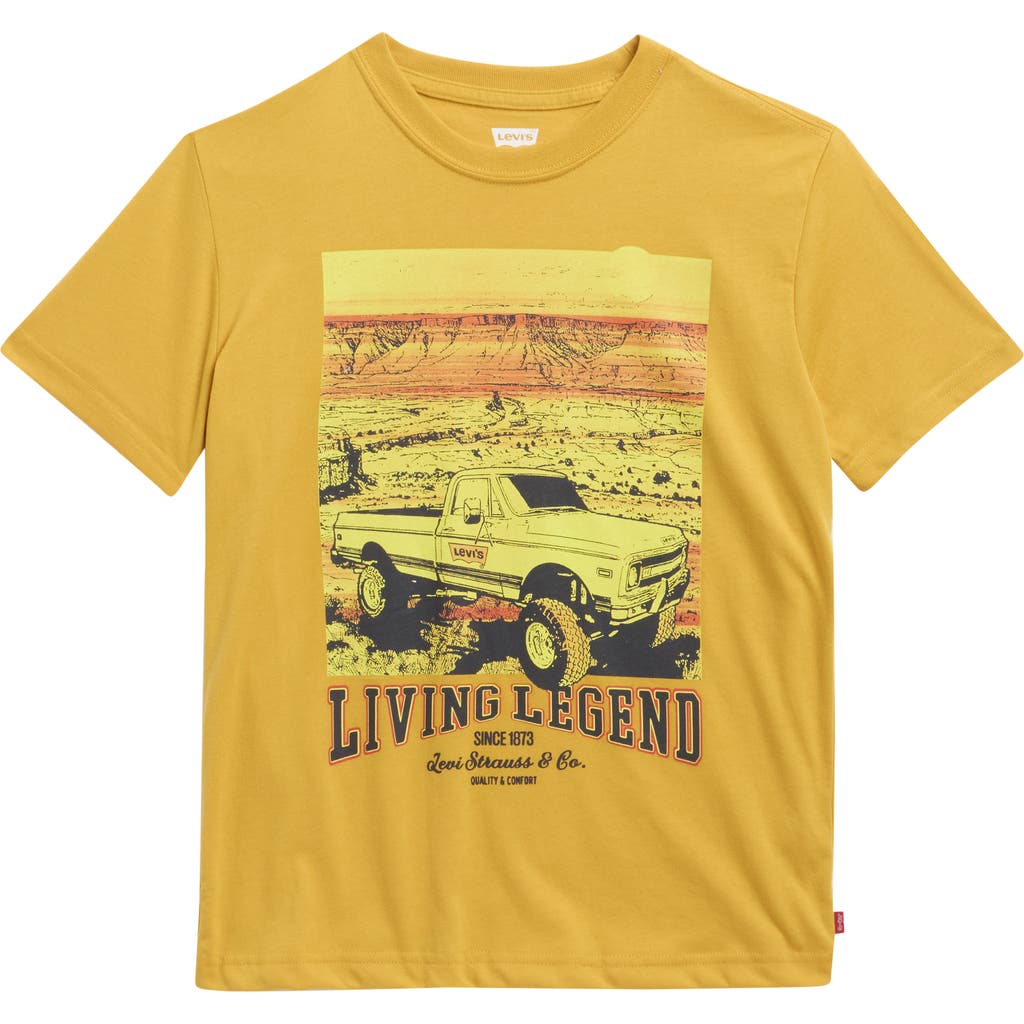 Levi's® Kids' Big Rig Graphic T-shirt In Yellow