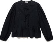 MANGO TEEN Texture Metallic Top