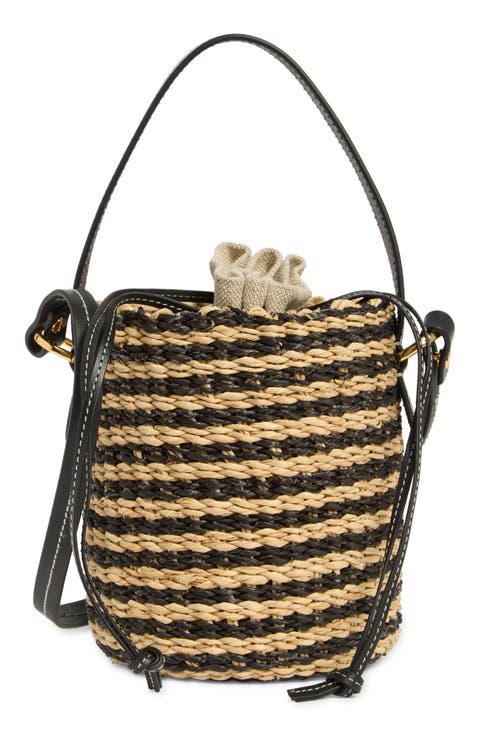 *Madewell* 編み込みレザーミニトートバッグ Madewell The Handwoven Leather Medium Tote | Shopbop