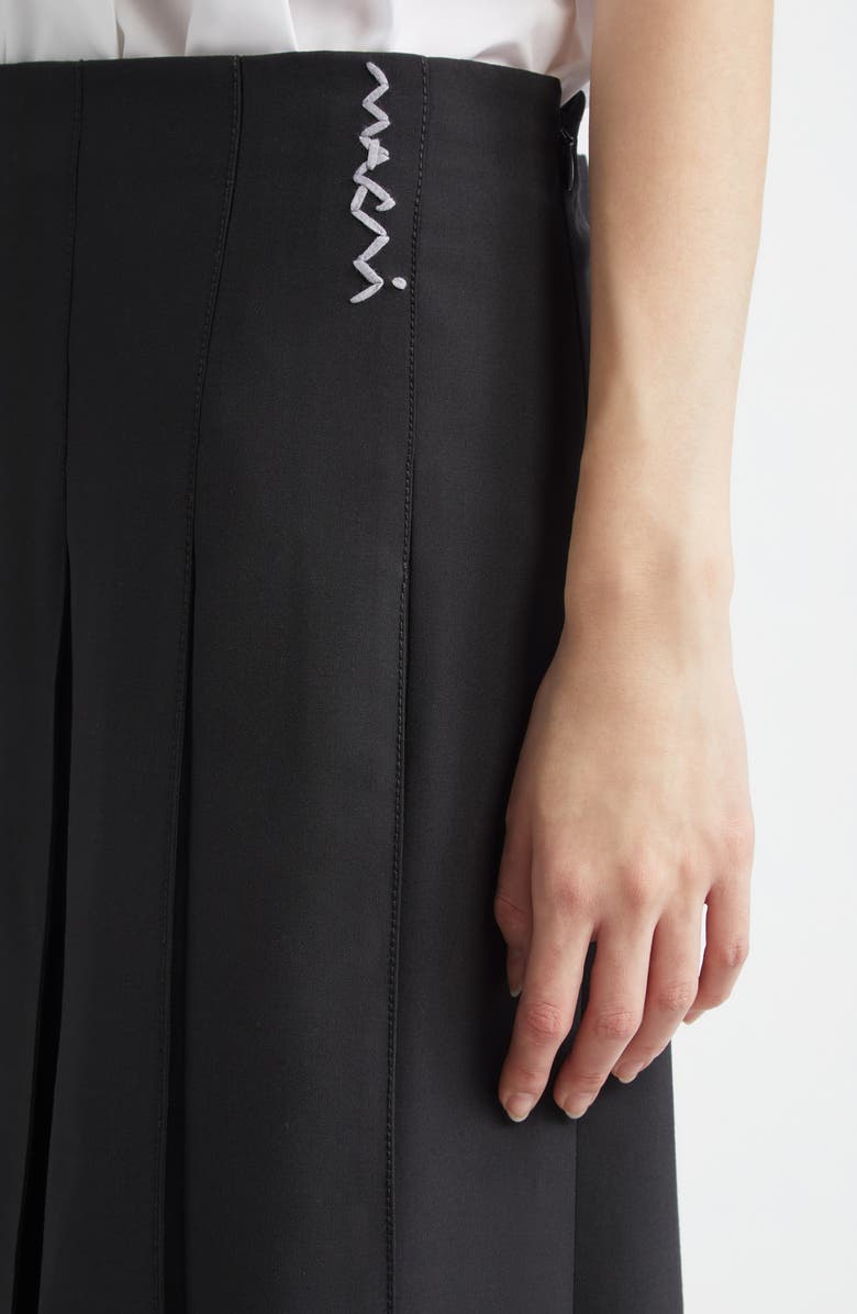 Marni Pleated Front Skirt, Alternate, color, 