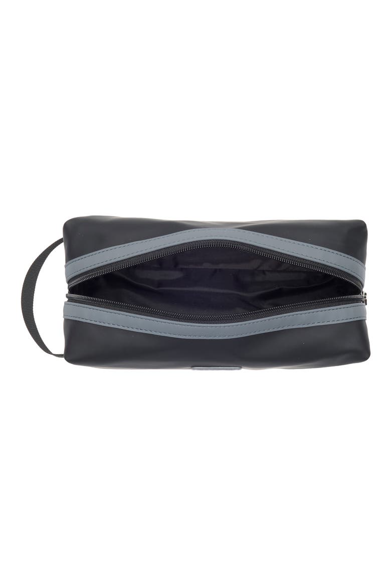 Waterproof Zip Top Dopp Kit, Alternate, color, BLACK