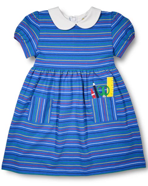 Stripe Knit Dress With School Supplies (Toddler, Little Kid, Big Kid)