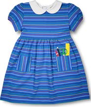 Florence Eiseman Stripe Knit Dress With School Supplies