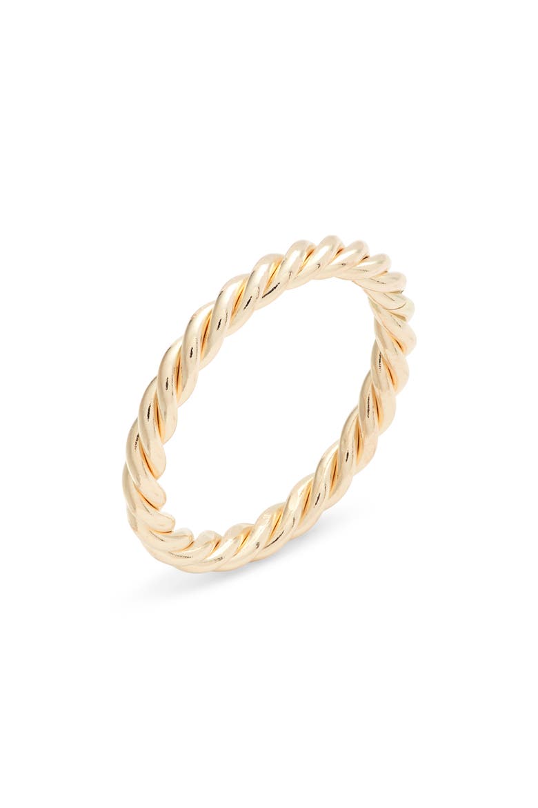 Thick Twisted Band Ring, Main, color, GOLD FILL