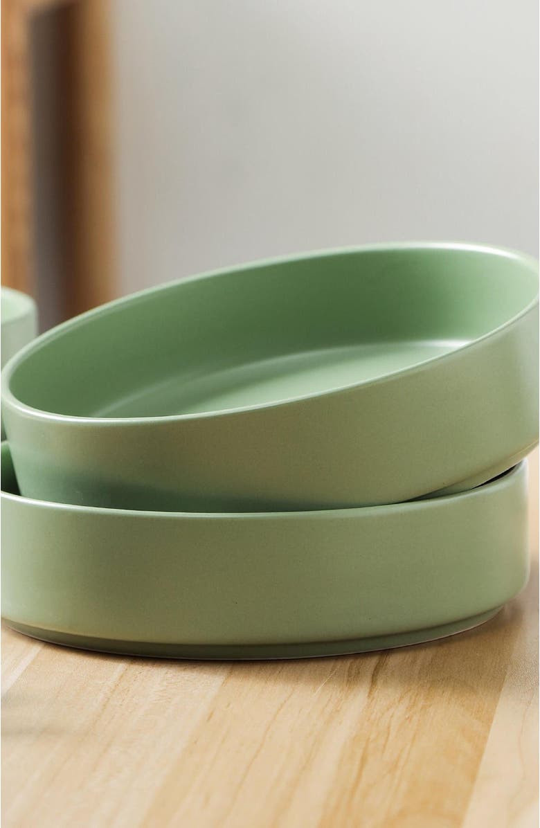 Stone Lain Stella Porcelain 6-Piece Pasta Bowl Set, Alternate, color, Peach