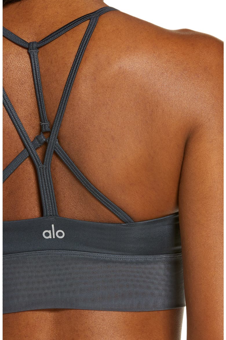 Longline Sports Bra, Alternate, color, ANTHRACITE