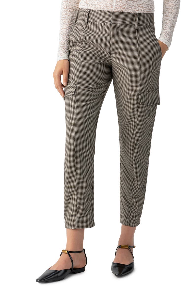 Houndstooth Cargo Pants, Main, color, COMPACT