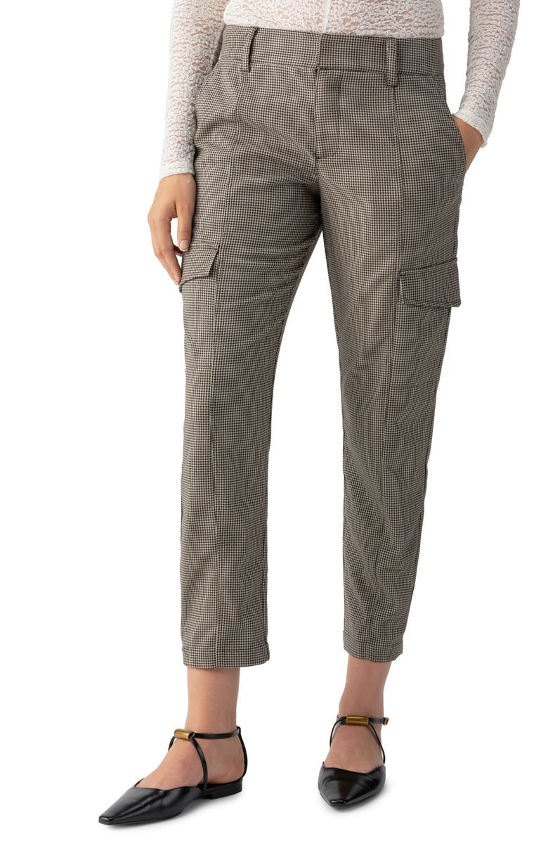 Sanctuary Houndstooth Cargo Pants, Main, color,