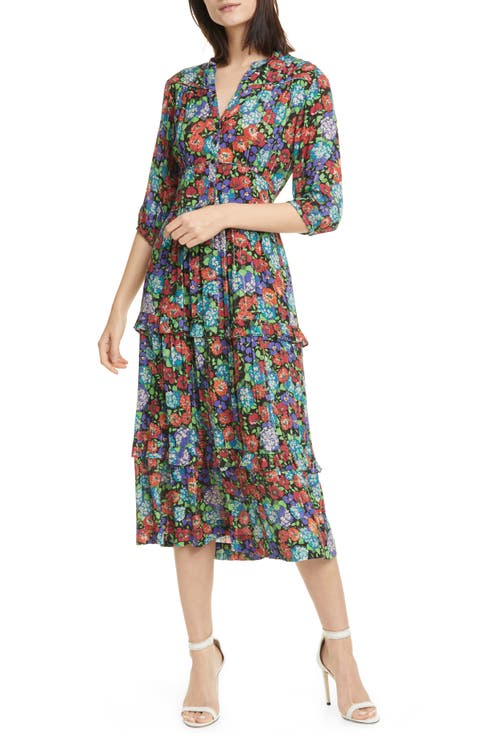 Panda Metallic Stripe Dress