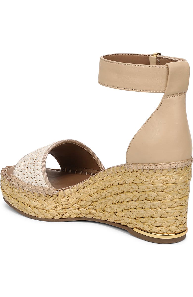 Franco Sarto Clemens Ankle Strap Wedge Sandal, Alternate, color, Light Natural