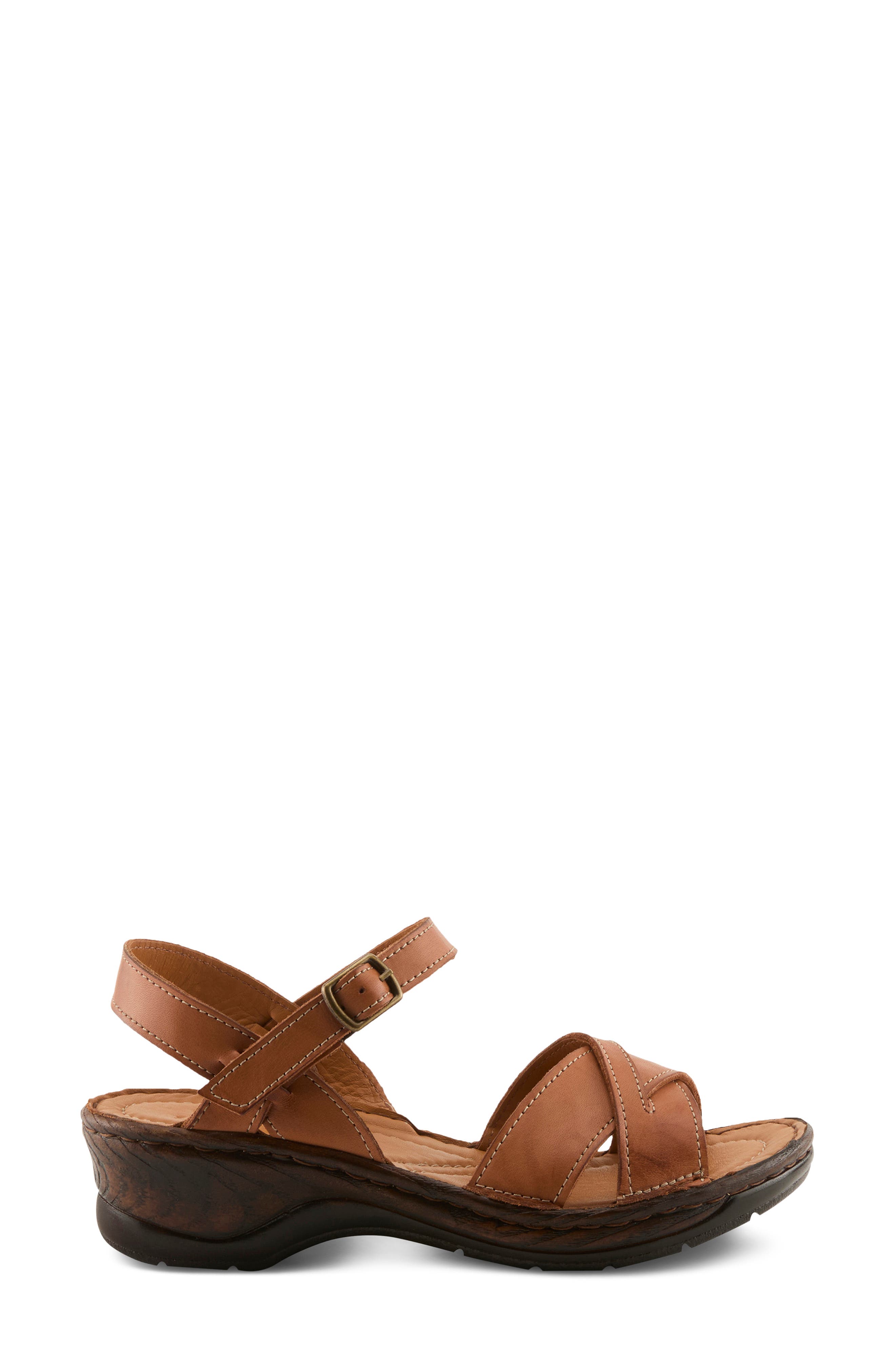 Spring Step Amareza Ankle Strap Sandal, Alternate, color, Camel