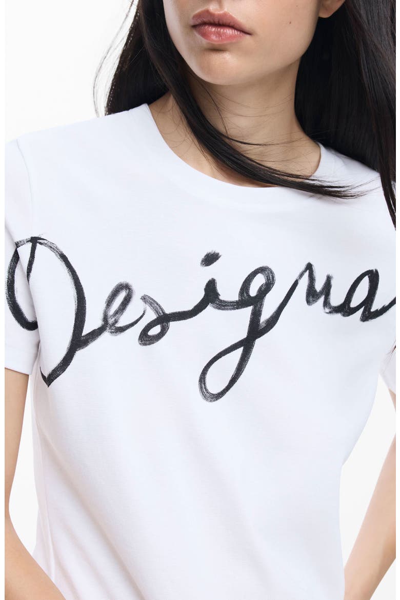 Logo Cotton Graphic T-Shirt, Alternate, color, WHITE