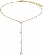 REBL Cubic Zirconia Lariat Y-Necklace