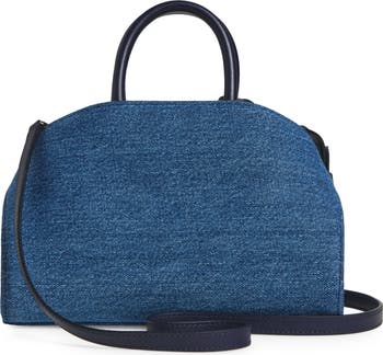 ★関税込み★ FERRAGAMO DENIM LEATHER MINI TOP HANDLE BAG FERRAGAMO Mini Hug Denim Top Handle Bag | Nordstrom