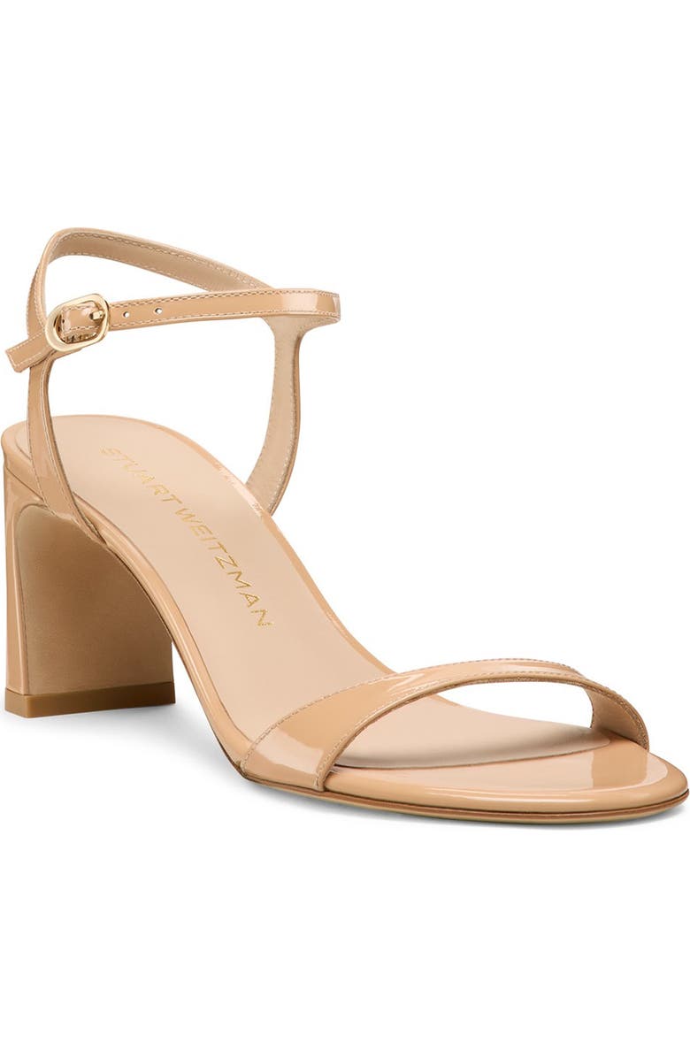 Stuart Weitzman Babette Ankle Strap Sandal, Main, color, Adobe