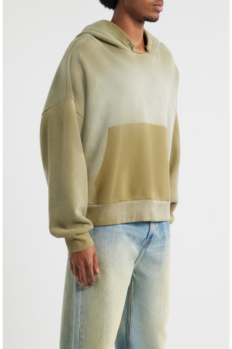 Oversize Cut Throat Hoodie, Alternate, color, OLIVE