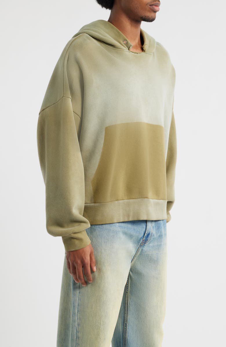 Elwood Oversize Cut Throat Hoodie, Alternate, color, Olive