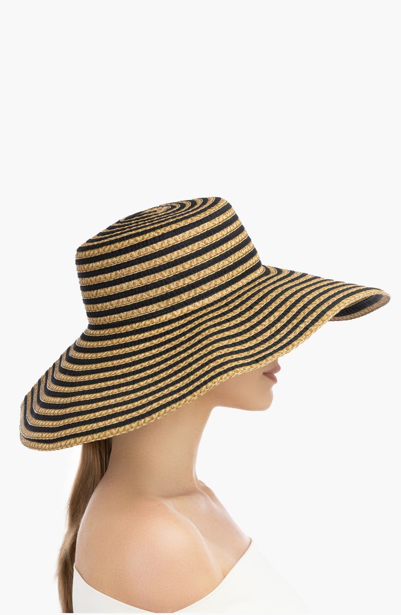 Eric Javits Margot Packable Straw Hat, Alternate, color,