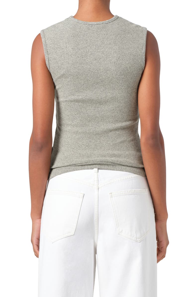 AGOLDE Binx Rib Tank, Alternate, color, Celery (Green Heather)