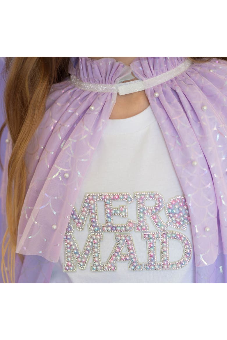 Mermaid Pearl Cape, Alternate, color, Multi