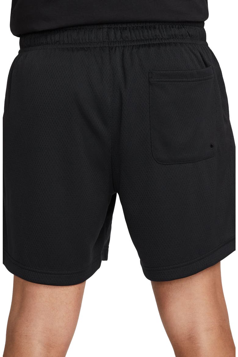 Club Flow Mesh Shorts, Alternate, color, BLACK/ WHITE