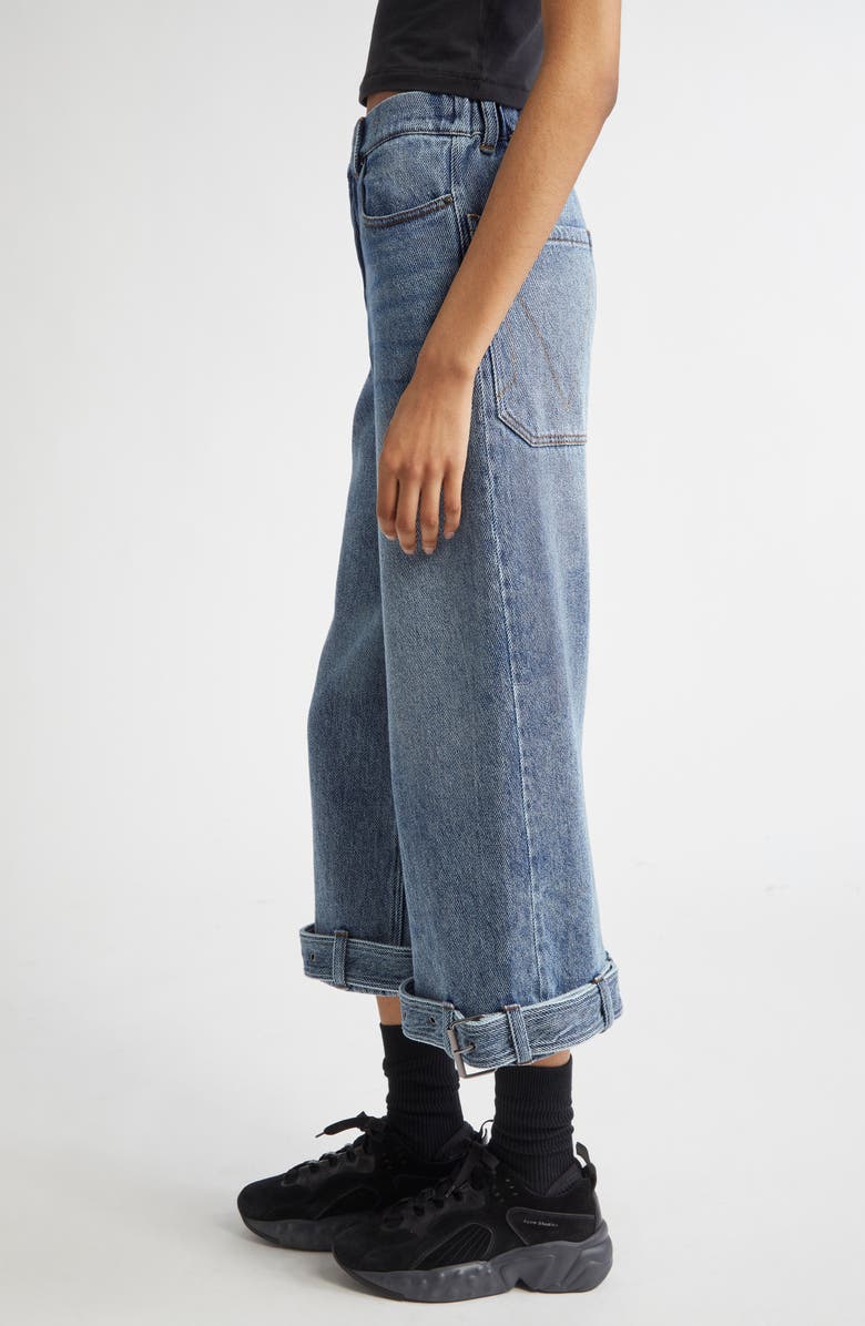 MELITTA BAUMEISTER Belt Hem Crop Jeans, Alternate, color, 