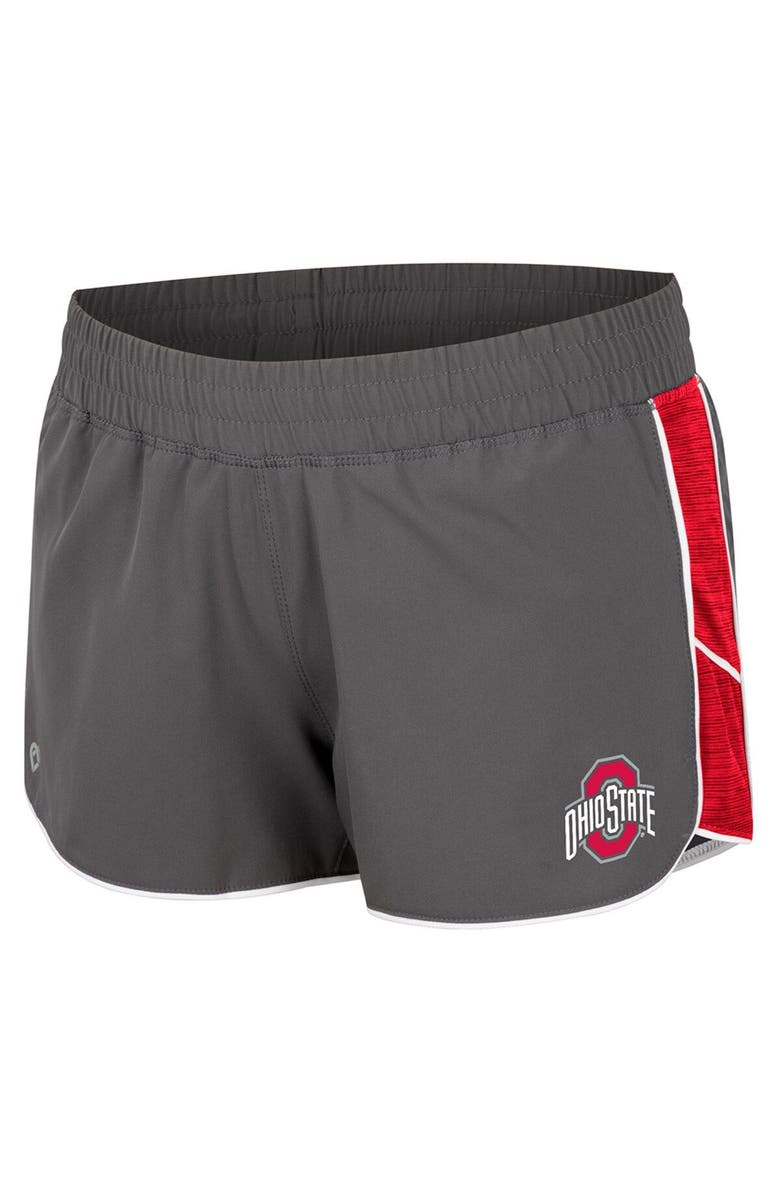 COLOSSEUM Women's Colosseum Gray Ohio State Buckeyes Pull The Switch Running Shorts, Alternate, color, Gray