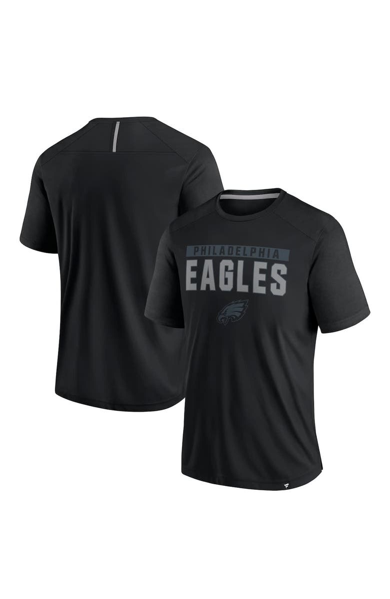 FANATICS Men's Fanatics Black Philadelphia Eagles Defender Blackout T-Shirt, Alternate, color,