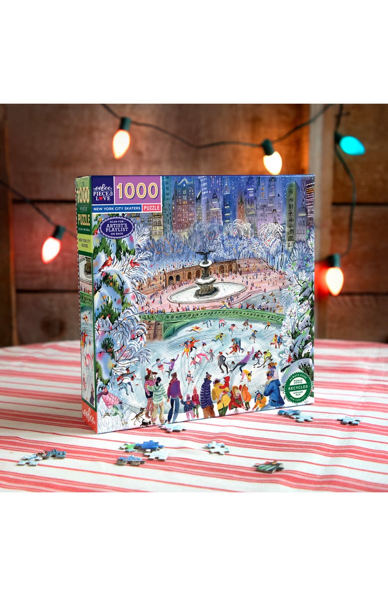 eeBoo New York City Skaters 1000-Piece Puzzle, Alternate, color, Multi