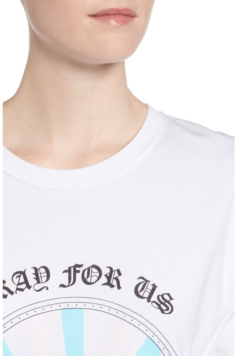 Melody Ehsani Pray for Us Tee, Alternate, color, WHITE