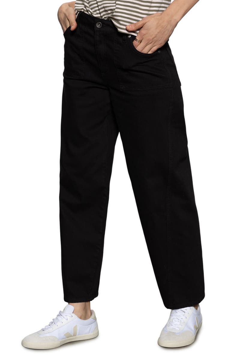 Sanctuary District High Waist Barrel Leg Ankle Jeans, Alternate, color, 